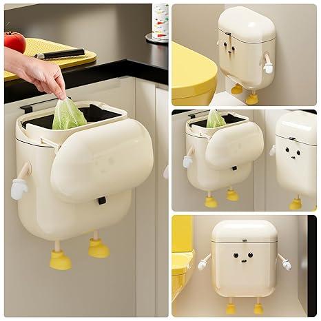 Snaptify™ cute cartoon trash can
