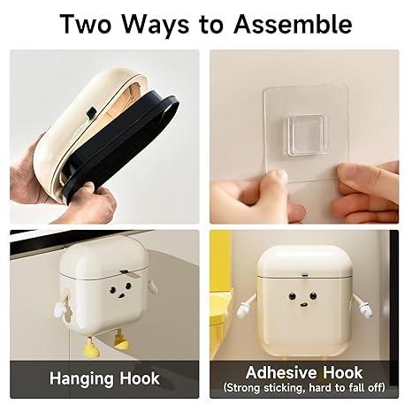 Snaptify™ cute cartoon trash can