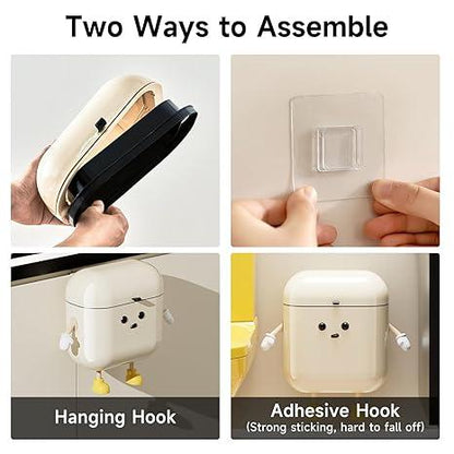 Snaptify™ cute cartoon trash can