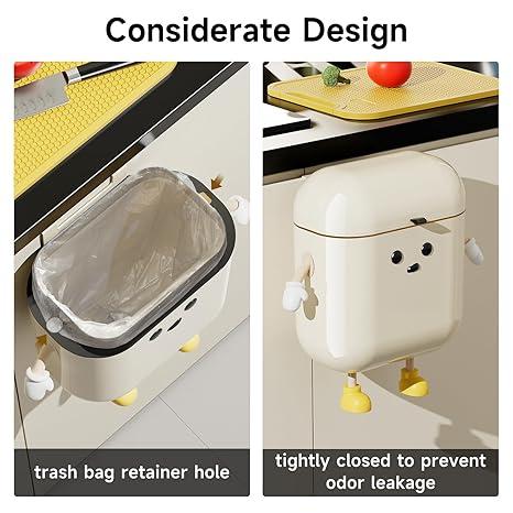 Snaptify™ cute cartoon trash can