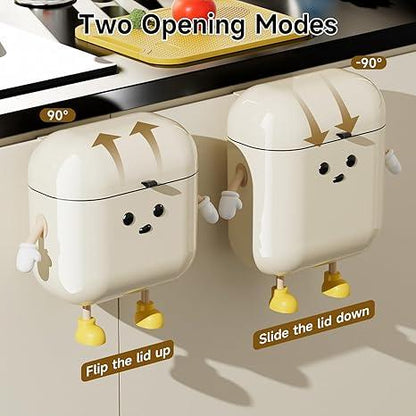 Snaptify™ cute cartoon trash can